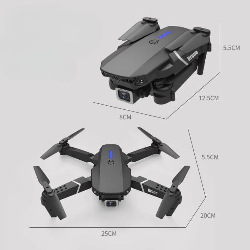 DRONE E88 COM CÂMARA
