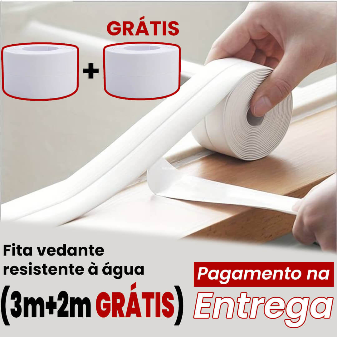 Fita vedante resistente à água (rolo 3m + 2m GRATIS)